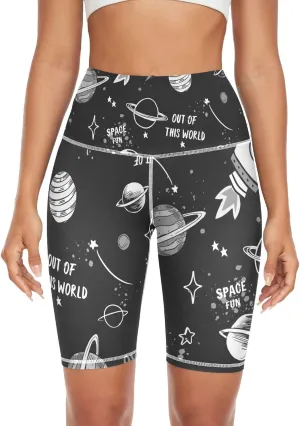 Women's Tummy Control Yoga Leggings, Shorts with Back Pocket, Capri Pants XS-XXL