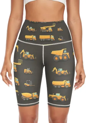 Women's Tummy Control Yoga Leggings, Shorts with Back Pocket, Capri Pants XS-XXL