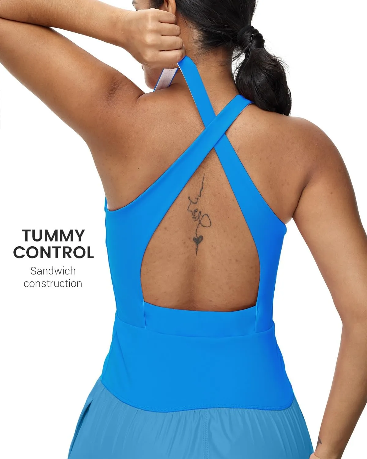 Womens Workout Romper Sexy Sleeveless Athletic Rompers One-Piece Running Onesie Jumpsuit Summer Gym Casual Valentine Gift