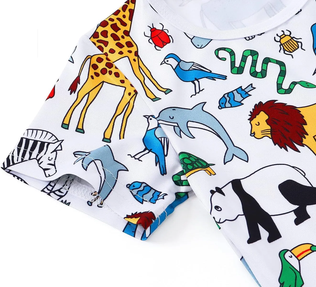 WonderBabe Girls Dresses Toddler Dinosaur Summer Sundress Kids Short Sleeve School Casual A Line Twirly Skater Dresses