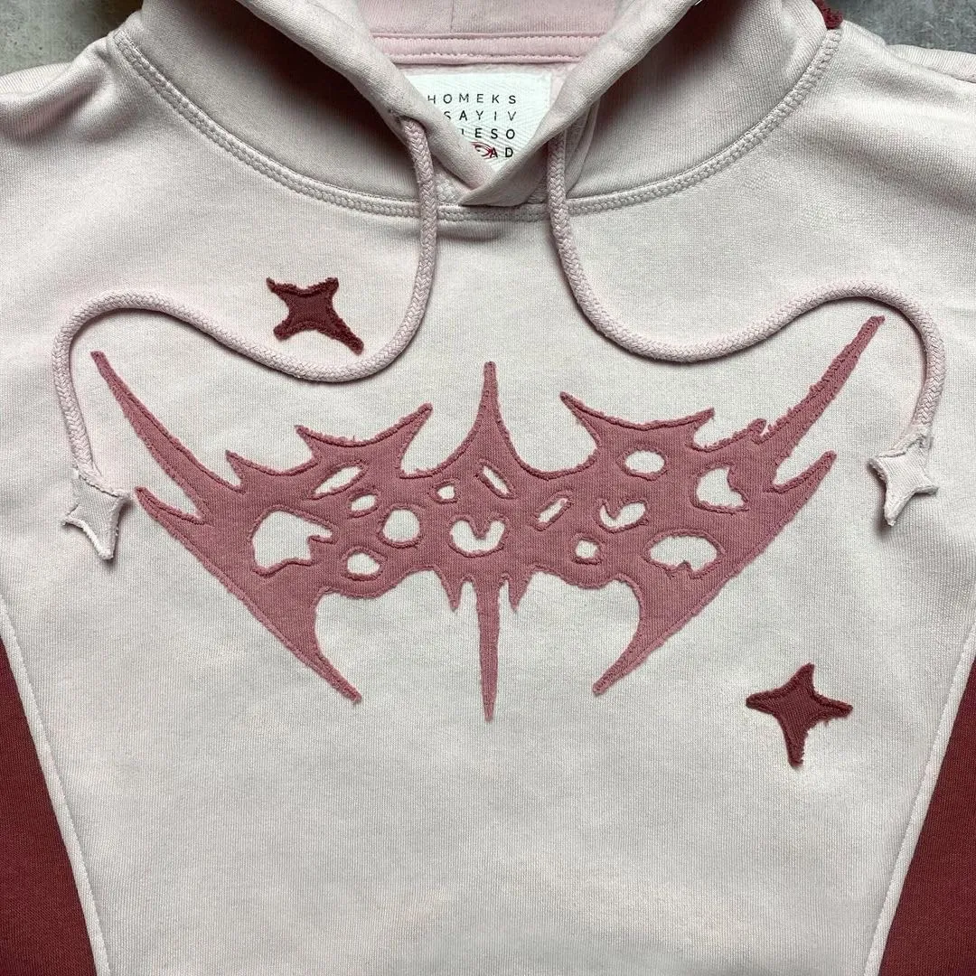 Y2k Hoodie Emo Clothes Vintage 2000s Sweatshirts Grunge Jackets Streetwear Oversized Graphic Hoodies
