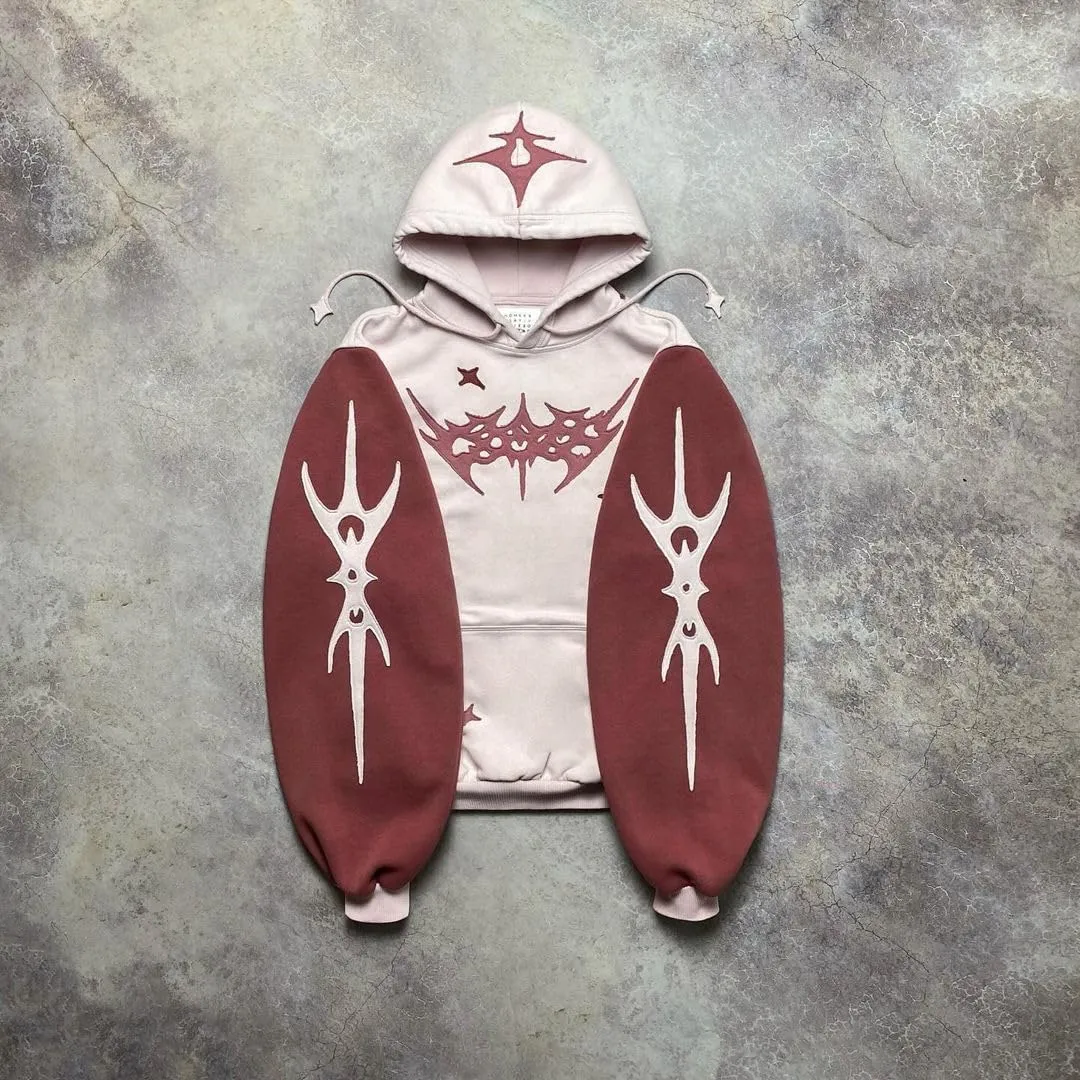 Y2k Hoodie Emo Clothes Vintage 2000s Sweatshirts Grunge Jackets Streetwear Oversized Graphic Hoodies