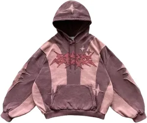 Y2k Hoodie Emo Clothes Vintage 2000s Sweatshirts Grunge Jackets Streetwear Oversized Graphic Hoodies
