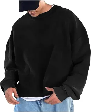 Ymosrh Men's Fashion Hoodies & Sweatshirts Casual Hoodie Drawstring Long Sleeve Hooded Sweatshirt For Men, M-3XL